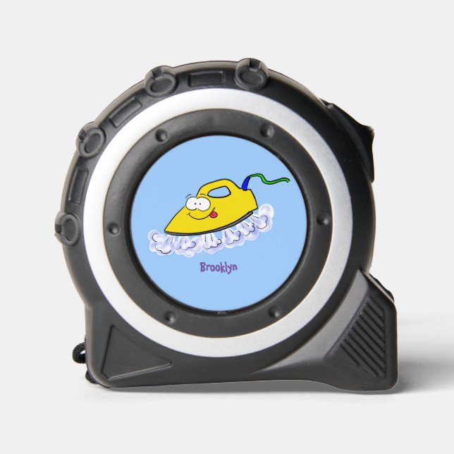 Funny cartoon iron laundry illustration 1 (Front)