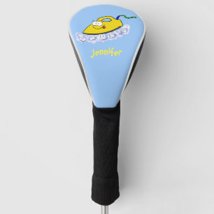 Funny cartoon iron laundry illustration golf head cover