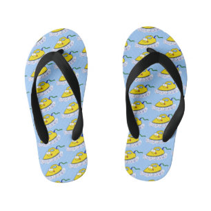 Funny cartoon iron laundry illustration kid's thongs