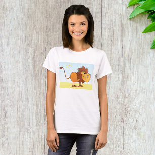 Funny Cartoon Lion in the Sun Safari Animal T-Shirt
