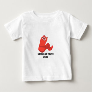 Funny Cartoon Mongolian Death Wprm Baby T-Shirt
