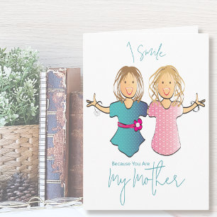 Funny Cartoon Mother from Daughter Mother's Day Card