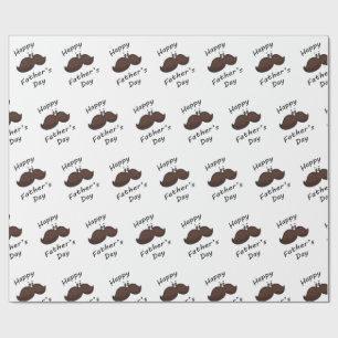 Funny Cartoon Moustache Wrapping Paper