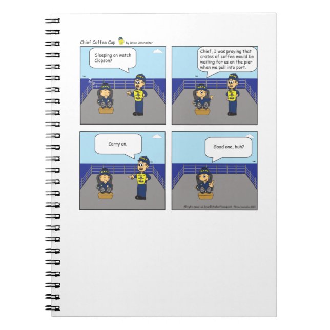 Funny Cartoon Notebook (Front)
