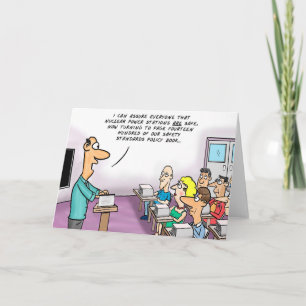 Funny Cartoon Nuclear Power Is Safe Card