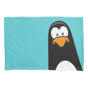Funny Cartoon Penguin Reversible Pillowcase