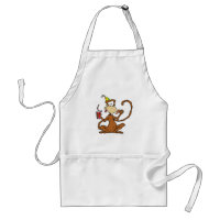 Funny Cartoon Pizza Monkey