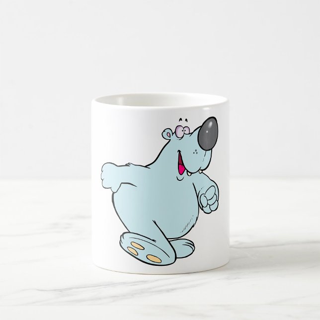 Funny Cartoon Polar Bear Cute Blue Character  Coffee Mug (Creator Uploaded)
