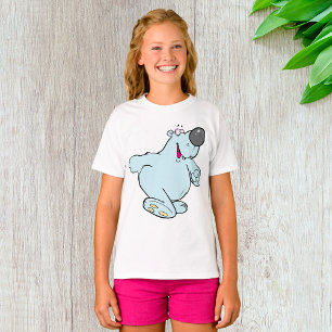 Funny Cartoon Polar Bear Cute Blue Character T-Shirt