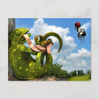 Funny cartoon postcard