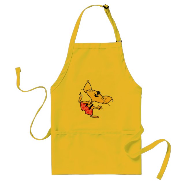 Funny Cartoon Rats Dance Standard Apron (Front)