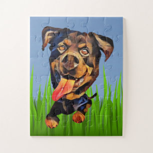 Funny Cartoon Rottweiler 30 Piece Puzzle