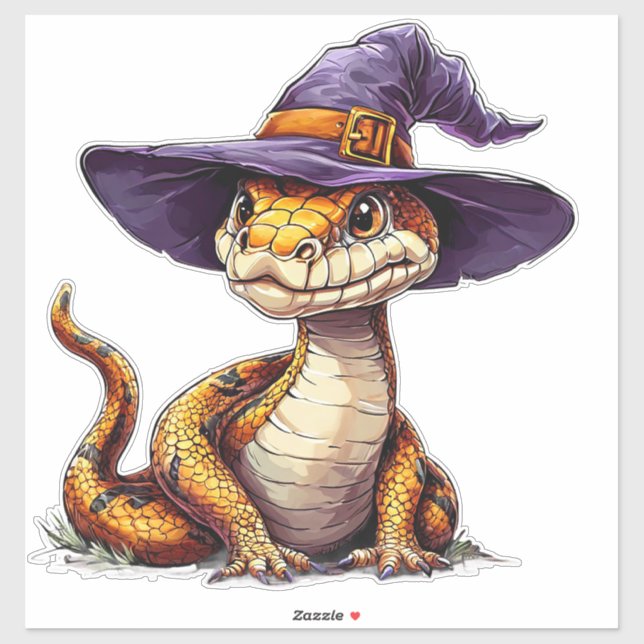 Funny Cartoon Snake Cute Reptile Happy Design (Sheet)