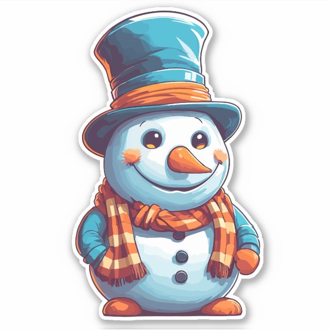 Funny cartoon Snowman (Front)