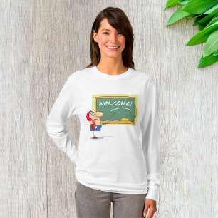 Funny Cartoon Teacher Welcome Back to School T-Shirt
