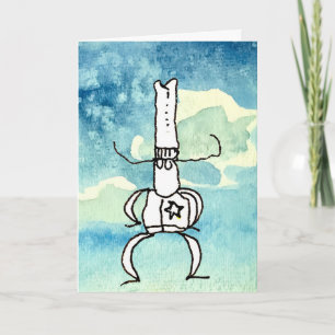 Funny Cartoon Texas Cowboy Congratulations Card