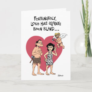 Funny Cartoon Valentine Holiday Card