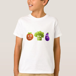 Funny Cartoon Vegetables Kids T-Shirt