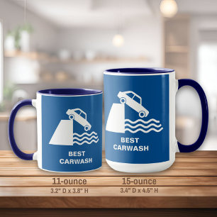 Funny Carwash Sign Mug