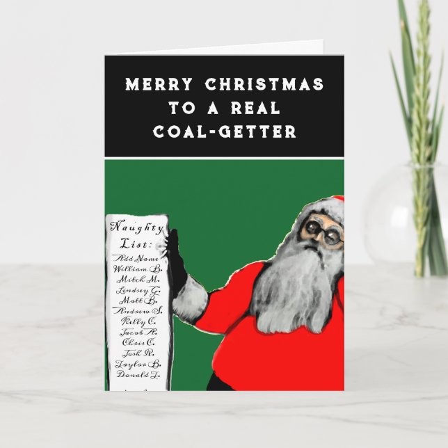 funny cash gift holiday card (Front)