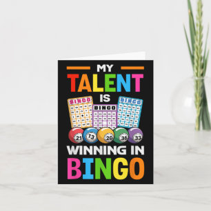 Funny Casino Equipment For Bingo Player Men Women  Card