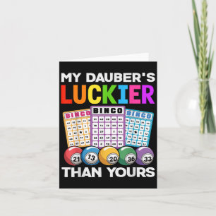Funny Casino Equipment For Bingo Player Men Women  Card