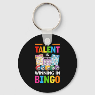 Funny Casino Equipment For Bingo Player Men Women Key Ring