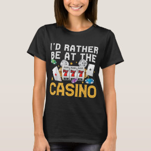 Funny Casino Gambling Art Men Women Las Vegas Slot T-Shirt