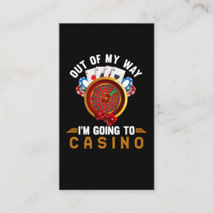 Funny Casino Gambling Business Card