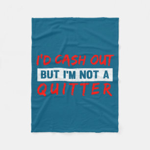 Funny Casino Gambling Lover Gambler Fleece Blanket