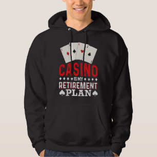 Funny Casino Retirement Plan Grandpa Retired Poker Hoodie