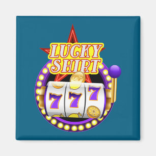 Funny Casino Slot Machine Jackt Lucky  Magnet