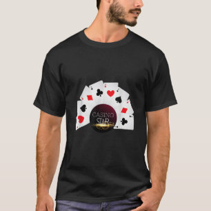Funny Casino Star Poker Cards Aces Tee For Players