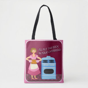 Funny Casserole Sarcastic Kitsch Fun Housewife Tote Bag