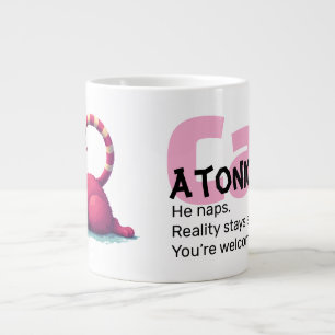 Funny Cat 20oz Mug – CatAtonic: I Nap. You Exist.