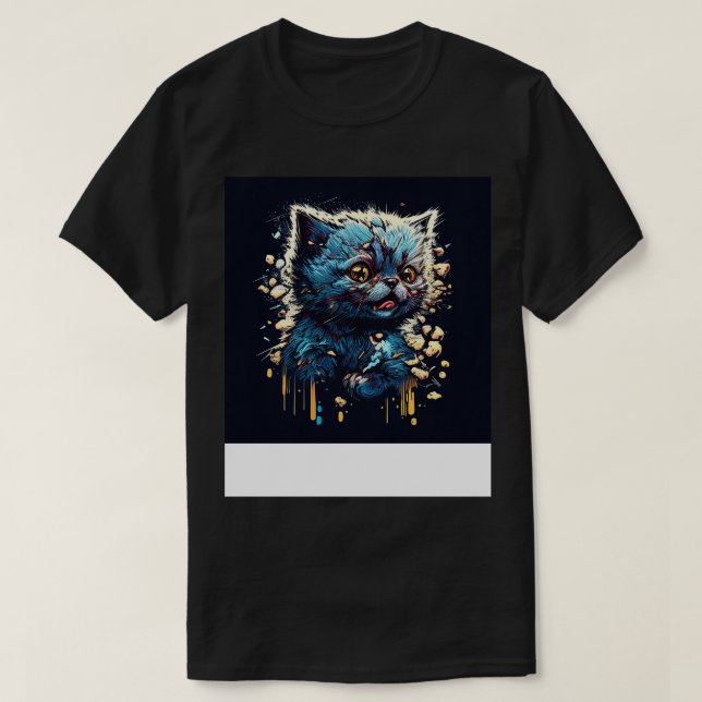 Funny Cat 5 T-Shirt (Design Front)