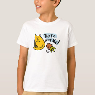 Funny cat and an overturned flower pot T-Shirt