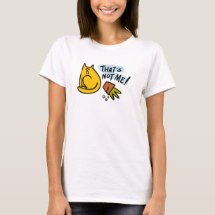 Funny cat and an overturned flower pot T-Shirt
