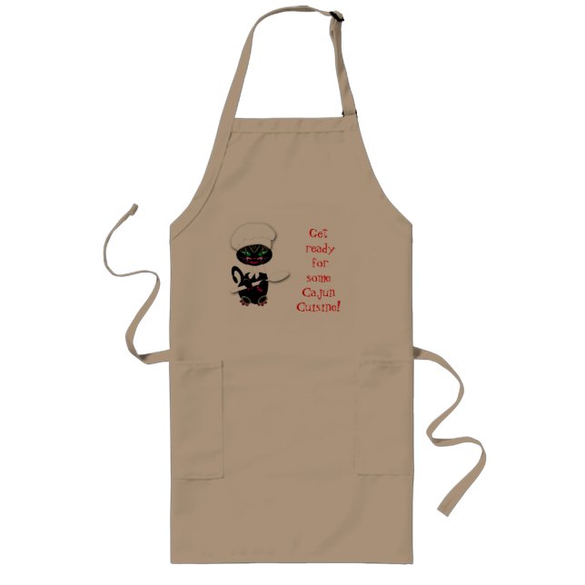 Funny Cat Apron Cajun Chef (Front)