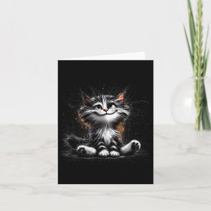 Funny Cat Art Print  Card