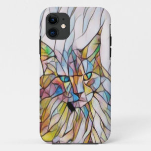 Funny Cat Artwork iPhone 11 Case