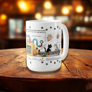 Funny Cat Assembly Machine Mug
