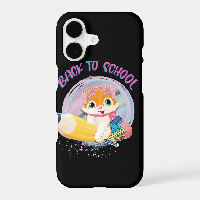 Funny Cat Back To School (Back)
