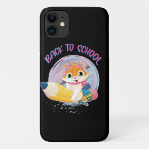 Funny Cat Back To School iPhone 11 Case