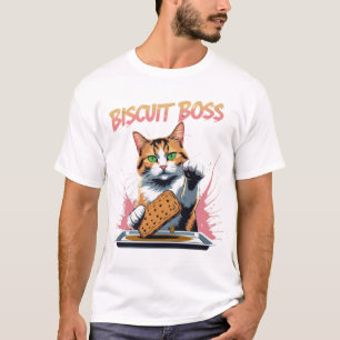 Funny Cat Bakery Biscuit Boss T-Shirt