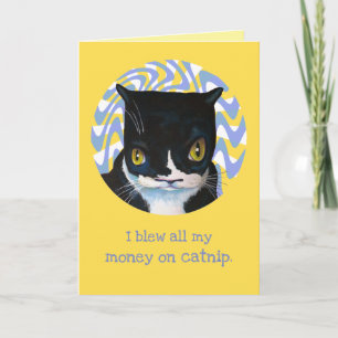 Funny Cat Birthday Card