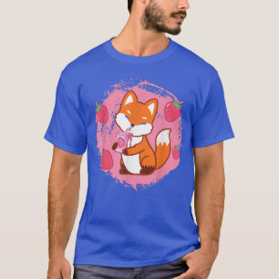 Funny Cat Boba Tea Bubble Tea Anime Kawaii for Gir T-Shirt