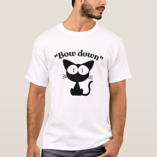Funny Cat Boss T-Shirt Front Back