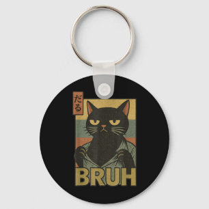 Funny Cat Bruh Teen Boys Girls Men Women Meme Japa Key Ring