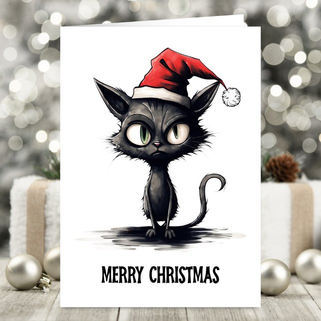 Funny Cat Christmas Card (Creator Uploaded)